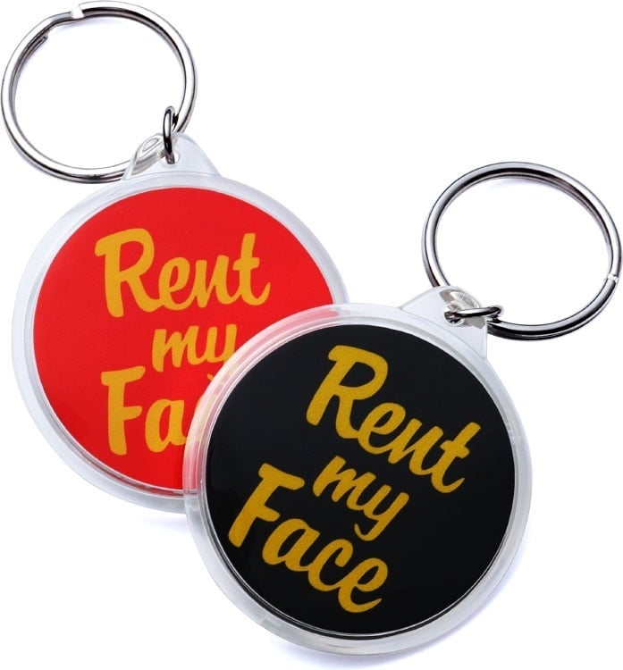 Rent My Face Keychain